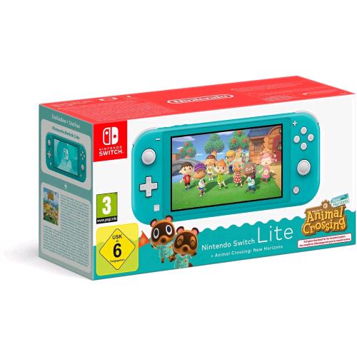 Nintendo switch lite turchese+animal crossing new horizons