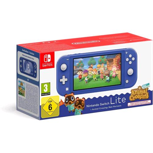 Nintendo Switch Lite Blue + Animal Crossing: New Horizons
