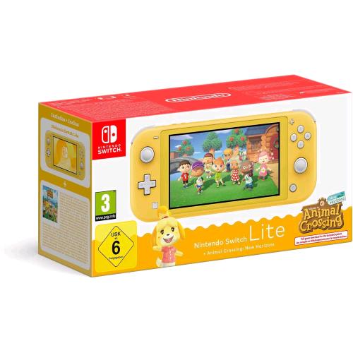 Nintendo Switch Lite Giallo + Animal crossing: New Horizons